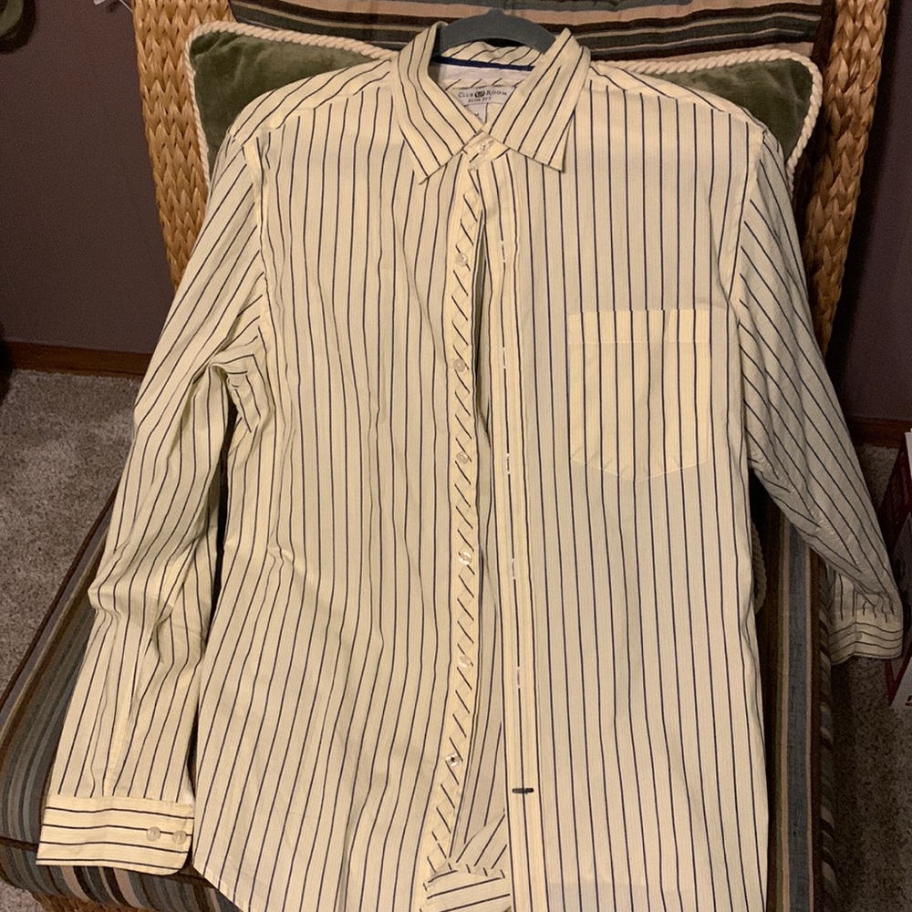 Long sleeve yellow shirt/slim fit